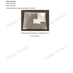 BS5852 report for polyester linen upholstery fabric