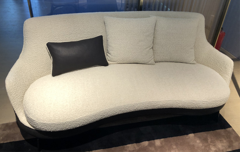 boucle upholstery sofa